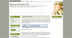 Desktop Screenshot of glassesinsurance.co.uk